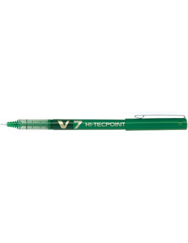 Rotulador Pilot Punta Aguja V-7 Verde 0.7 Mm