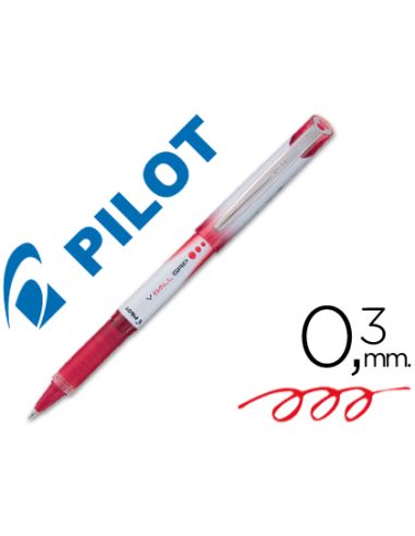 Rotulador Pilot Roller V-Ball Grip Rojo 0.5 Mm