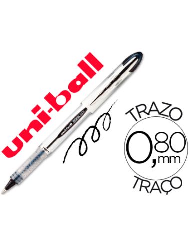 Rotulador Uni-Ball Roller Ub-200 Vision Negro 0,8 Mm -Unidad