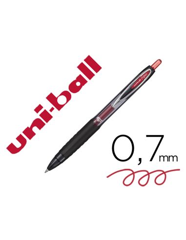 Boligrafo Rojo Uni-Ball Signo 207E Retractil 0,7 Mm