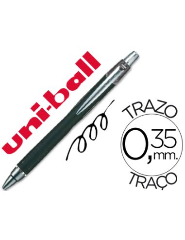 Boligrafo Negro Uni-Ball Jetstream Sxn-210 Retractil Tinta Hibrida