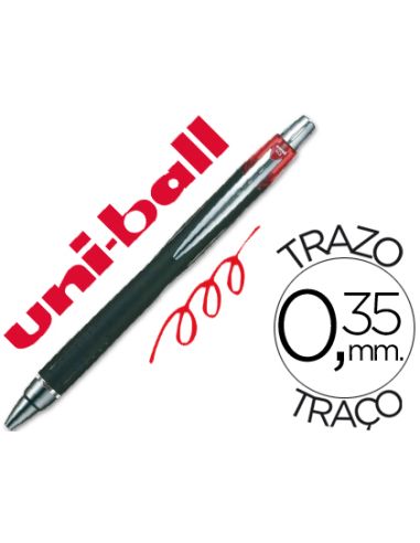 Boligrafo Rojo Uni-Ball Jetstream Sxn-210 Retractil Tinta Hibrida