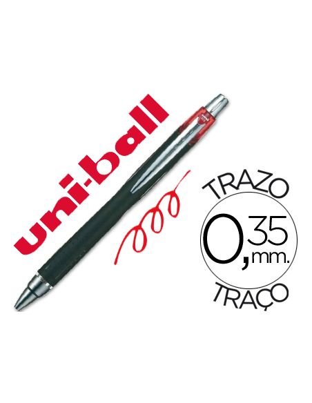 Boligrafo Rojo Uni-Ball Jetstream Sxn-210 Retractil Tinta Hibrida