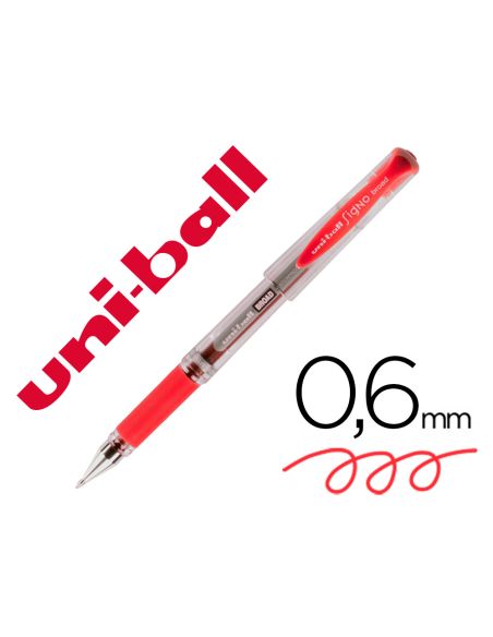 Boligrafo Rojo  Uni-Ball Um-153 Signo Broad 1 Mm Tinta Gel