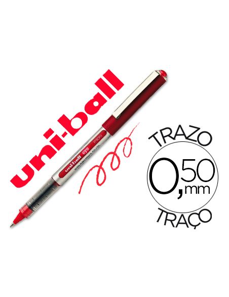 Rotulador Uni-Ball Roller Ub-150E Micro Eye Rojo 0,5 Mm Unidad