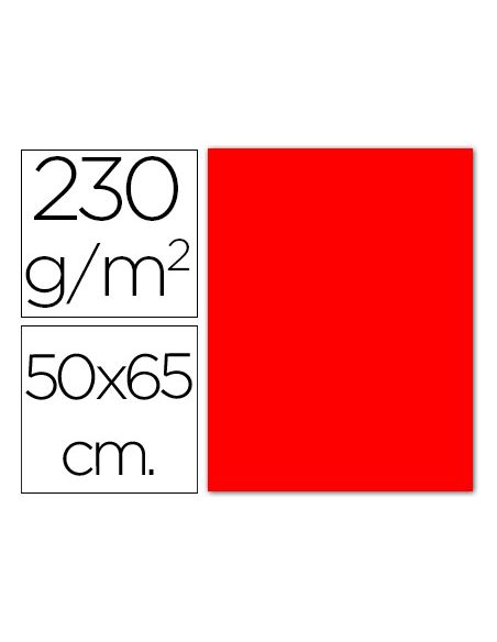 Cartulina Fluorescente Roja 50X65 Cm 230 Gr
