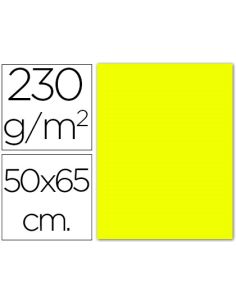 Cartulina Fluorescente Amarilla 50X65 Cm 230 Gr