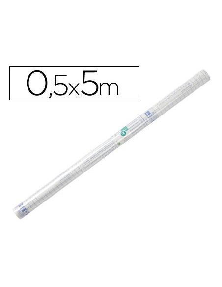 Rollo Plastico Adhesivo Liderpapel 0.50X5 Mt 50 Mc Forralibros Removible|Libreriasalesiana