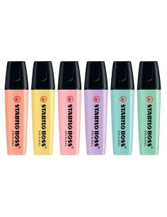 Rotulador Stabilo Boss Pastel Fluorescente 70 Estuche De 4 Unidades Colores Surtidos 2