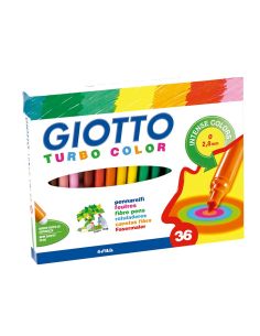 Rotulador Giotto Turbo Color Caja De 36 Unidades Colores Surtidos 2