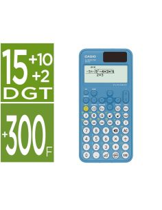 Calculadora Casio Fx-85Sp Cw Iberia Solar Cientifica +300 Funciones 9 Memorias 15+10+2 Digitos 16 Mb Flash Con Tapa