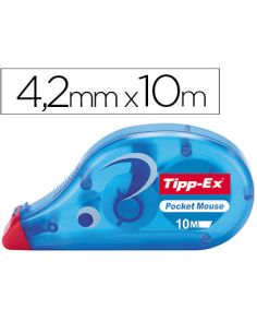 Corrector tipp-ex cinta pocket mouse 4,2 mm x 10 mt