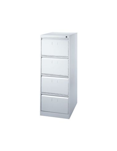 Fichero Cajones De Suelo Metal 4 Cajones 132 Cm Alto 65 Cm Prof 47,5 Ancho Gris 75 Guias Telescopicas Antivuelco|Libreriasalesiana