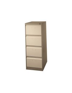 Fichero Cajones De Suelo Metal 4 Cajones 132 Cm Alto 65 Cm Prof 47,5 Ancho Beige N.34 Guias Telescopicas Antivuelco 2