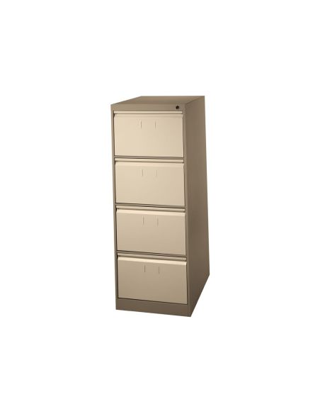 Fichero Cajones De Suelo Metal 4 Cajones 132 Cm Alto 65 Cm Prof 47,5 Ancho Beige N.34 Guias Telescopicas Antivuelco|Libreriasalesiana