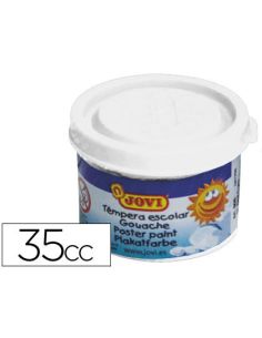 Tempera Escolar Jovi 35 Ml Color Blanco