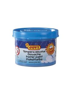 Tempera Escolar Jovi 35 Ml Color Azul Cian 2