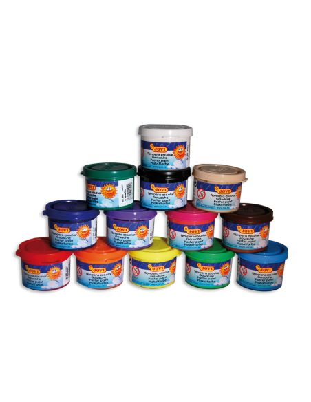 Tempera Escolar Jovi 35 Ml Color Amarillo Limon
