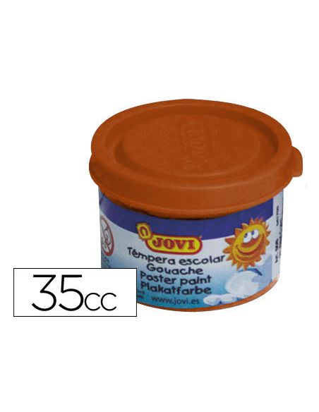Tempera Escolar Jovi 35 Ml Color Marron