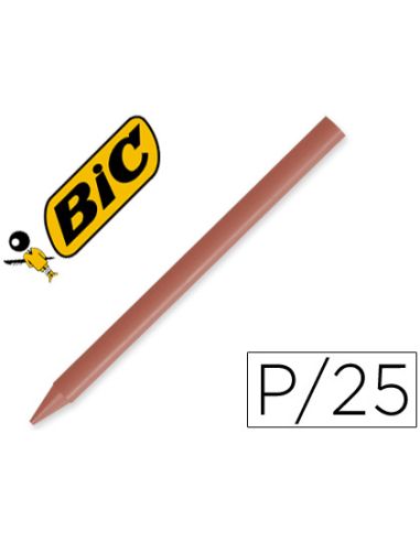 Lapices Plastidecor Unicolor Marron-07 Caja Con 25 Lapices
