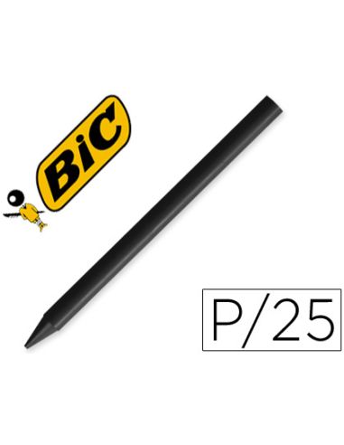 Lapices Plastidecor Unicolor Negro-09 Caja Con 25 Lapices