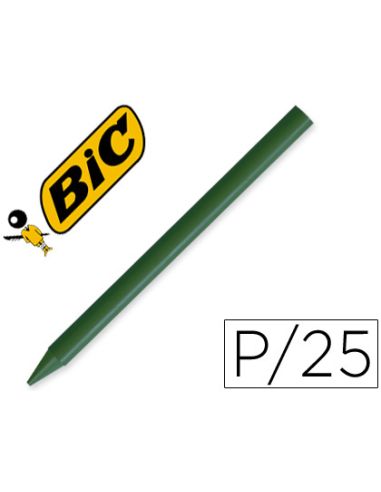Lapices Plastidecor Unicolor Verde Oscuro-02 Caja Con 25 Lapices
