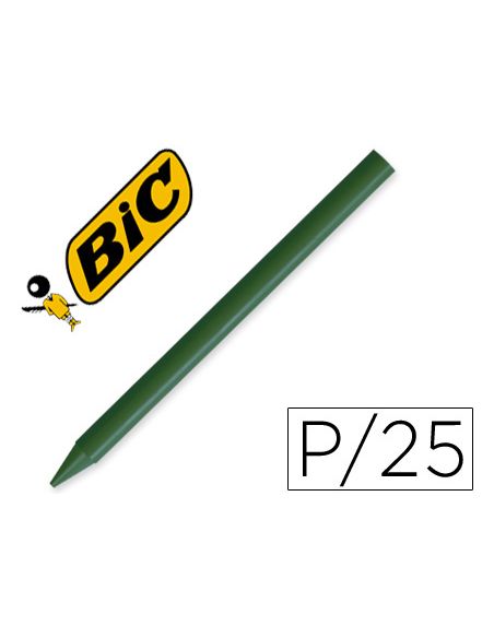 Lapices Plastidecor Unicolor Verde Oscuro-02 Caja Con 25 Lapices