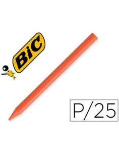 Lapices Plastidecor Unicolor Naranja-12 Caja Con 25 Lapices