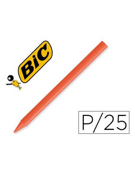 Lapices Plastidecor Unicolor Naranja-12 Caja Con 25 Lapices