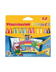 Lapices Cera Plastidecor Peques Caja De 12 Colores Surtidos 2