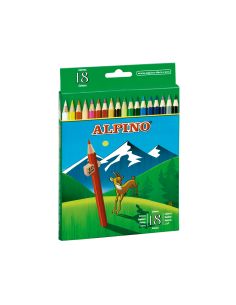 Lapices De Colores Alpino 656 Caja De 18 Colores Largos 2