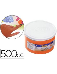 Pintura A Dedos Jovi 500 Cc Naranja