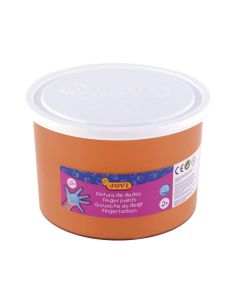 Pintura A Dedos Jovi 500 Cc Naranja 2