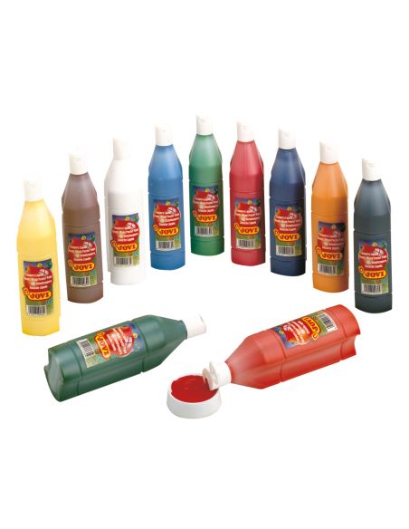 Tempera Liquida Jovi Escolar 500 Ml Blanco