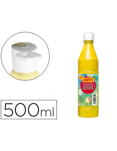 Tempera Liquida Jovi Escolar 500 Ml Amarillo Claro