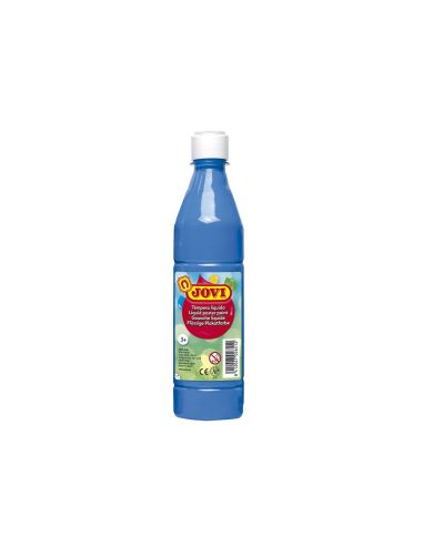 Tempera Liquida Jovi Escolar 500 Ml Azul Cyan