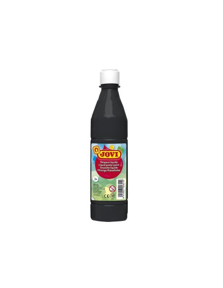 Tempera Liquida Jovi Escolar 500 Ml Negro