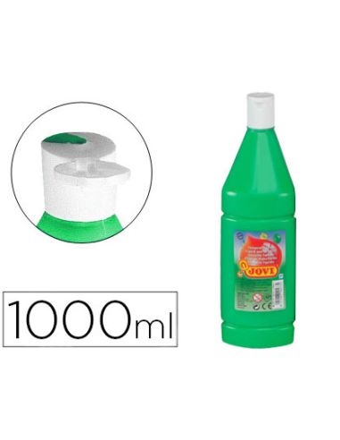 Tempera Liquida Jovi Escolar 1000 Ml Verde Medio
