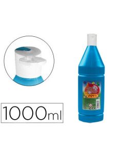 Tempera Liquida Jovi Escolar 1000 Ml Azul Cyan