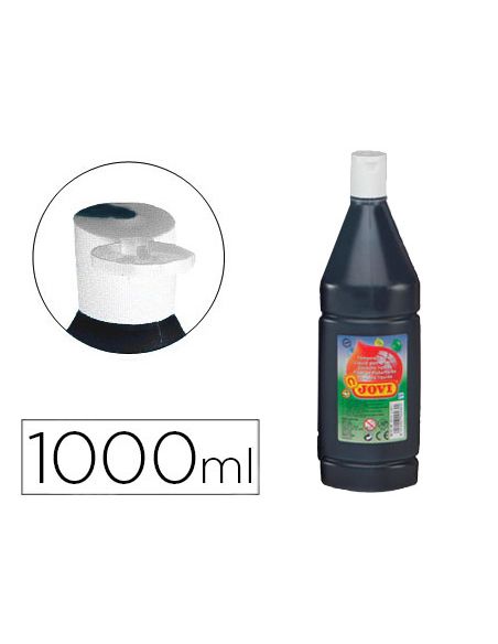 Tempera Liquida Jovi Escolar 1000 Ml Negro