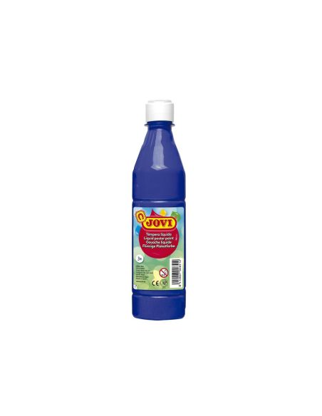 Tempera Liquida Jovi Escolar 500 Ml Azul Ultramar
