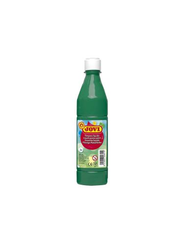 Tempera Liquida Jovi Escolar 500 Ml Verde Oscuro