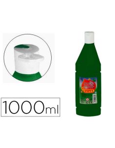 Tempera Liquida Jovi Escolar 1000 Ml Verde Oscuro