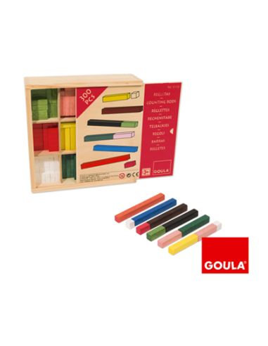 Juego Goula Didactico Regletas 10 X 10 Caja Individual