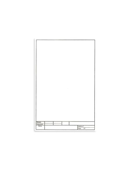 Papel Dibujo Liderpapel 210X297Mm 150G/M2 Con Cajetin Para Datos