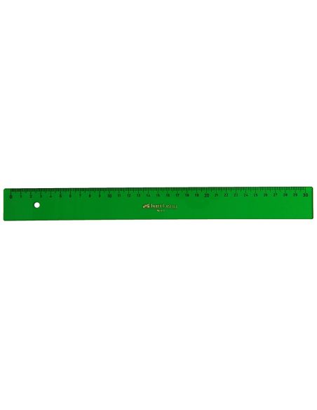 Regla Faber Castell 30 Cm Plastico Verde