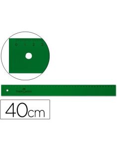 Regla Faber Castell 40 Cm Plastico Verde