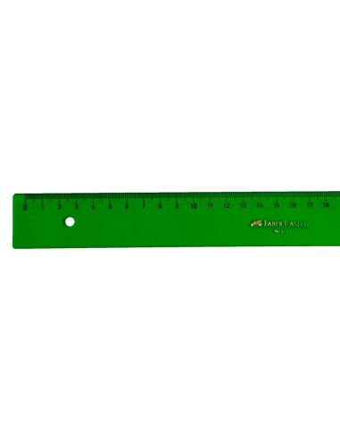 Regla Faber Castell 40 Cm Plastico Verde