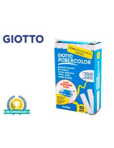 Tiza Blanca Antipolvo Robercolor Caja De 10 Unidades 2