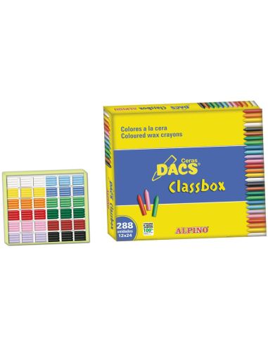 Lapices Cera Dacs Classbox Caja De 288 Unidades 12 Colores Surtidos|Libreriasalesiana